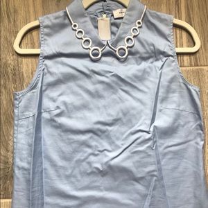 Carven Structured Blue Top